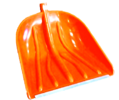 "Лопата Купец-2 цветная" с алюминиевой планкой 410х460мм без черенка