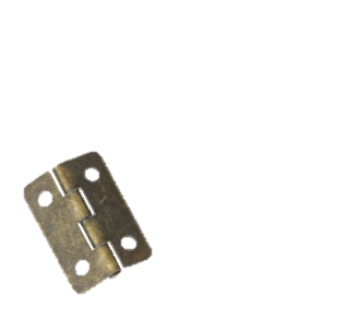 Петля шкатулочная 18х15мм, золото