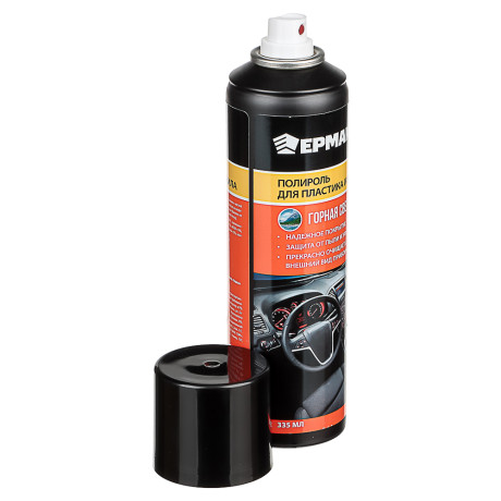 ЕРМАК / NG Полироль пластика, винила "гор.свеж."(аэрозоль) 335 мл.