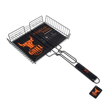 Решетка-гриль антипригар.покр. тм GRILLBOOM, 24х30х5 см