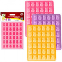 Форма д/мармелада и льда &quot;Медвежата&quot;, 16,5*13*1см (кратность 3шт!!!) силикон VL80-337 Мультидом