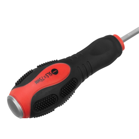 Ударная отвертка, SL5 x 75 мм, двухкомпонентная рукоятка, CrV Matrix