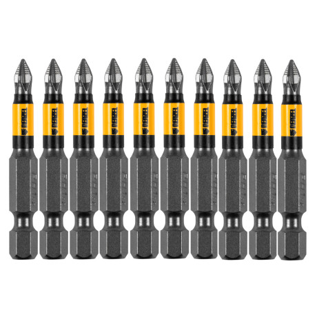 Бита PH1х50, сталь S2, цилиндр., 10 шт. Е 6,3 Denzel