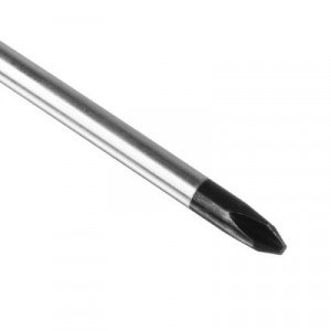ЕРМАК Отвертка с прорезиненной ручкой PH2 6х100мм, намагниченный шлиц