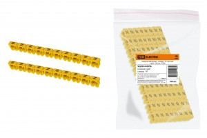 TDM маркер наборный - символ "N" желтый 6 мм2 (уп. 100 шт., цена за уп.) (10!) SQ0534-0056