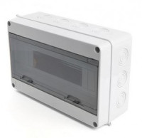 STEKKER бокс (корпус) пластик ЩРН-15 мод, навесной, опломбировка IP65 EBX50-1/15-65 39192