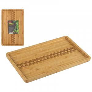 Поднос сервировочный бамбуковый 35*22*1,9см Foresta di bambu 106473 Mallony