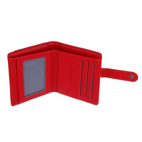ЮL Мальветта Кошелек-кардхолдер с отделением для купюр на кнопке, ПУ, 11,8х9,5х2,5см,2 цвета,КЖ24-13