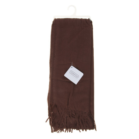 GALANTE Шарф 200x65см, 100% полиэстер, кофейный, СЗШ24-3