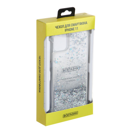 ВСЁГАЗИН Чехол для смартфона Блёстки, iP - 11, подвес шнурок
