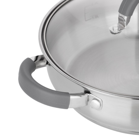 VETTA Вена Сковорода 24х7,5см, 3,2 л., со стекл. крышкой, индукция