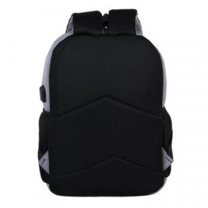 Рюкзак универсальный 43,5x31x13см, 2 отд., 3 карм., сетч.спинка, ручка, USB, ПЭ под ткань, св.-серый