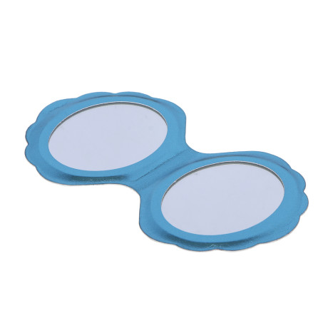 ЮНИLOOK Зеркало карманное, ПВХ, стекло, 8,8х7,7см, 6 цветов