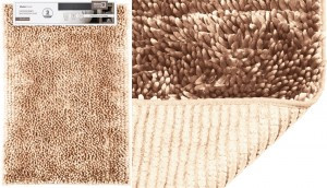 Коврик д/ванной 60*90см, микрофибра Лапша (шенилл) h ворса=3см, айвори, Эйстри, 75036 Master House