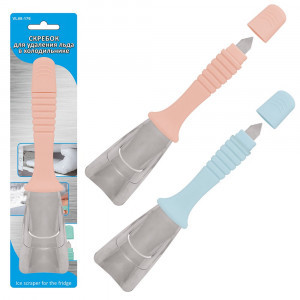 Скребок для удаления льда 19см 2 дизайна (кратность 3!!!) металл/пластик VL58-176 Мультидом