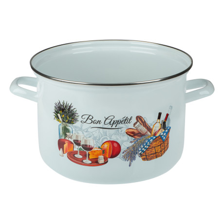 Кастрюля эмалированная 6,0л "Аппетит"