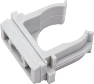 GREENEL крепеж-клипса d16мм для жестк. и гофр. труб СЕРАЯ (уп.100шт, цена за шт) GE50140