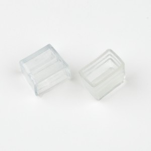 Uniel NEON изолирующий зажим (заглушка) для гибкого неона (уп. 25шт!) 6x12мм  UCW-N01 CLEAR 025