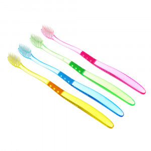 Зубная щетка, пластик, резина, мягкая жесткость, индекс 3, степень G&lt;6, 4 цвета, ФМ22-04