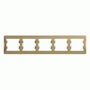 Systeme Electric GLOSSA рамка СУ 5 мест. титан (горизонт.) GSL000405 (5!)