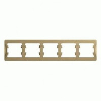 Systeme Electric GLOSSA рамка СУ 5 мест. титан (горизонт.) GSL000405 (5!)