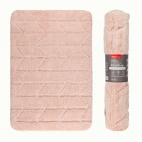 Коврик д/ванной 60*90см, микрофибра h ворса=1,8см, розовый, РИКАРД, 75488 Master House
