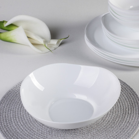 MILLIMI Набор столовой посуды 13 пр., треугольный, опаловое стекло