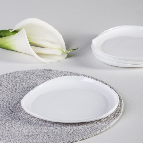 MILLIMI Набор столовой посуды 13 пр., треугольный, опаловое стекло