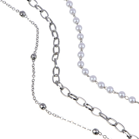 Ожерелье, бижутерия, пластик, сплав, БЖ-13