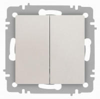 ЭРА Intro Accent мех. выкл. СУ 2 кл. 10А 250В, перламутр 6-104-06