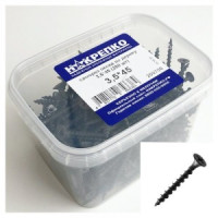 Саморез оксид по дереву потайной крупный шаг 3,5*45 (250 шт EC) (цена за уп) НАКРЕПКО 200706