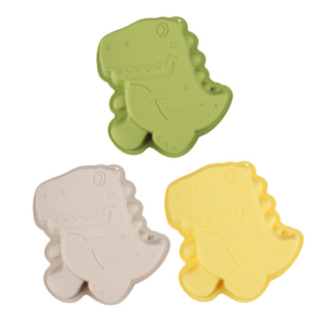 VETTA Форма для выпечки 26х24х4,8см "Динозавр", силикон, 3 цвета