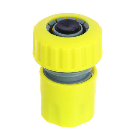 INBLOOM Коннектор быстросъемный для шланга d3/4", аквастоп, пластик