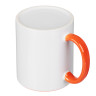 Кружка для сублимации 330мл, цвет оранжевый, керамика