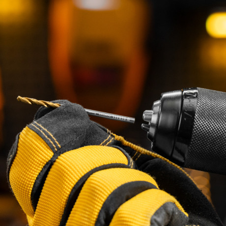 Набор сверл по металлу, 1,5-6,5мм, Р6М5К8-TiN, Golden Tip, 13 шт Denzel