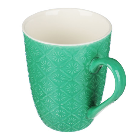 MILLIMI Кружка Ромб, 380 мл, фарфор, 4 цвета