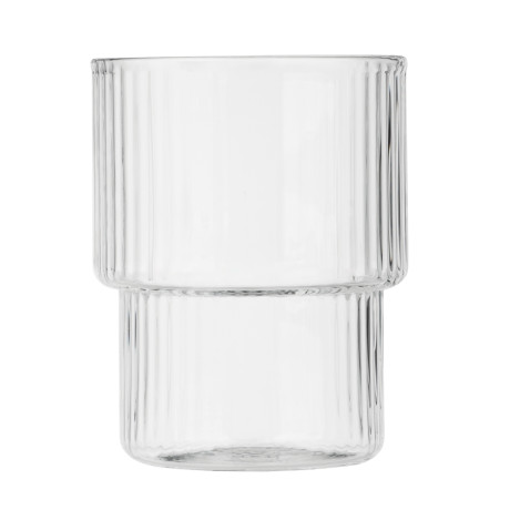 MILLIMI Стакан Астра 300 мл, стекло, рифленый