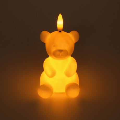 Светильник LED декоративный "Мишка", 6x7x11 см, 3хLR44, пластик