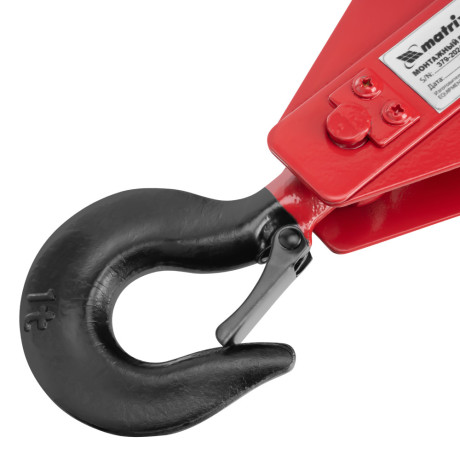 Блок монтажный с крюком, 1 т Matrix