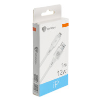 BY Кабель для зарядки Twist USB(A)-iP, 12W, 1 м, 2.4A, гибкий силикон, белый