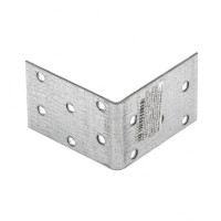 Крепежный уголок равносторонний 2 мм, KUR 60 x 60 x 40 мм Сибртех