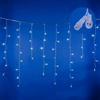 Гирлянда-бахрома ул. св/д мерцание 25м 440 LED провод прозрачный ULD-B25006-440/TTK WHITE IP44 Uniel