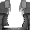 Тиски слесарные BVH-125, 125 мм, поворотные, стальная направляющая, с наковальней //Denzel