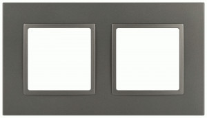 ЭРА Elegance рамка Classic СУ 2 мест. титан 14-5012-16 65825