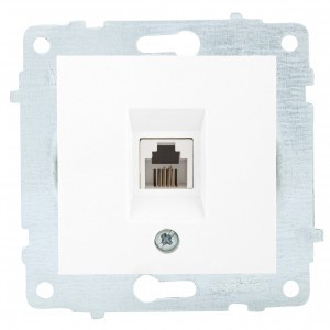 OVIVO мех. роз. СУ 1 мест. тел. 1 мест. белый (ко всем рамкам) 600-000301-221