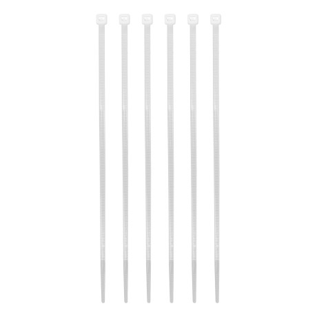 Хомуты, 180 x 3.6 мм, пластиковые, белые, 100 шт Сибртех