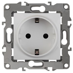 ЭРА 12 мех. роз. СУ 1 мест. 16А без м.лапок, земля Бел.автоклеммы 12-2001-01 0608