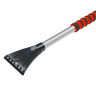 ЕРМАК Щетка для уборки снега с распушенной щетиной+скребок, 90 см
