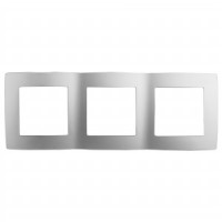 ЭРА 12 рамка СУ 3 мест. алюминий, 12-5003-03 2237