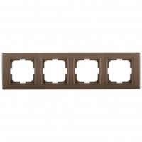 OVIVO Рамка СУ 4 местн. MINA, мокка, 401-190000-228
